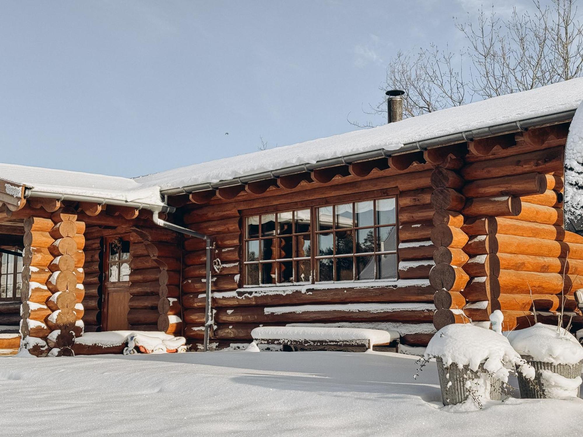 Jægerspris Fjordhygge - Authentic Wood Log Cabin Summerhouse Near Water, Fjord And Forest מראה חיצוני תמונה